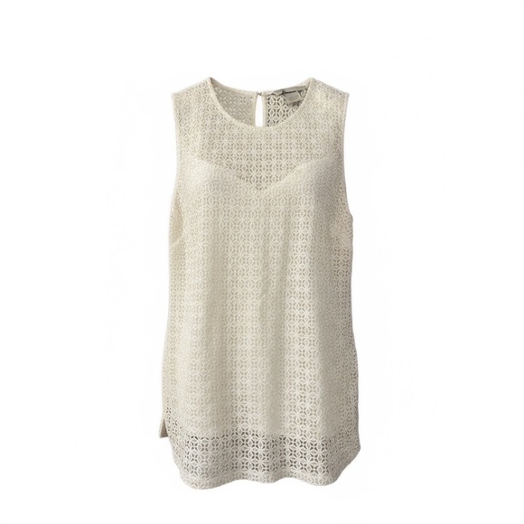 H&M Cream Lace and Orange Sleeveless Tops - Picture 3 of 6